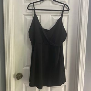 Boohoo Black Strappy Swing Sundress NWT